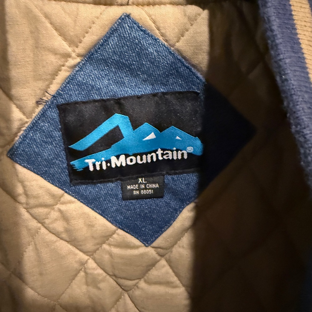 Blue and Tan Military Field Jacket - Picture 4 of 6